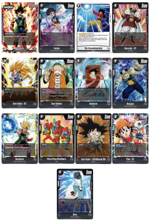 Fusion World - Deck Bardock Negro: Base (31 cartas)